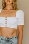 Newport Top - White