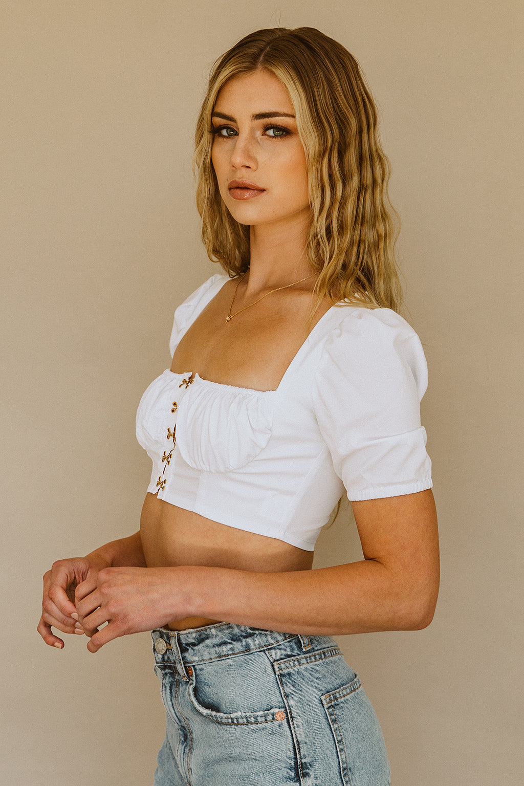 Newport Top - White