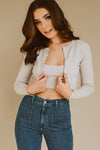 Roseann Cardigan Set - Scallop